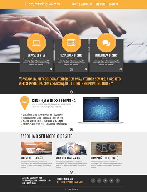Modelo de Sites Prontos Responsivos