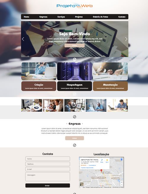 Site Simples Responsivo