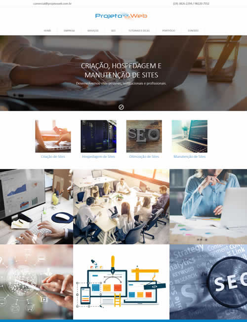 Sites Prontos Padrão Modernos Responsivos