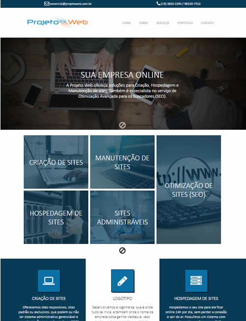 Sites Simples Prontos Padrão Modernos